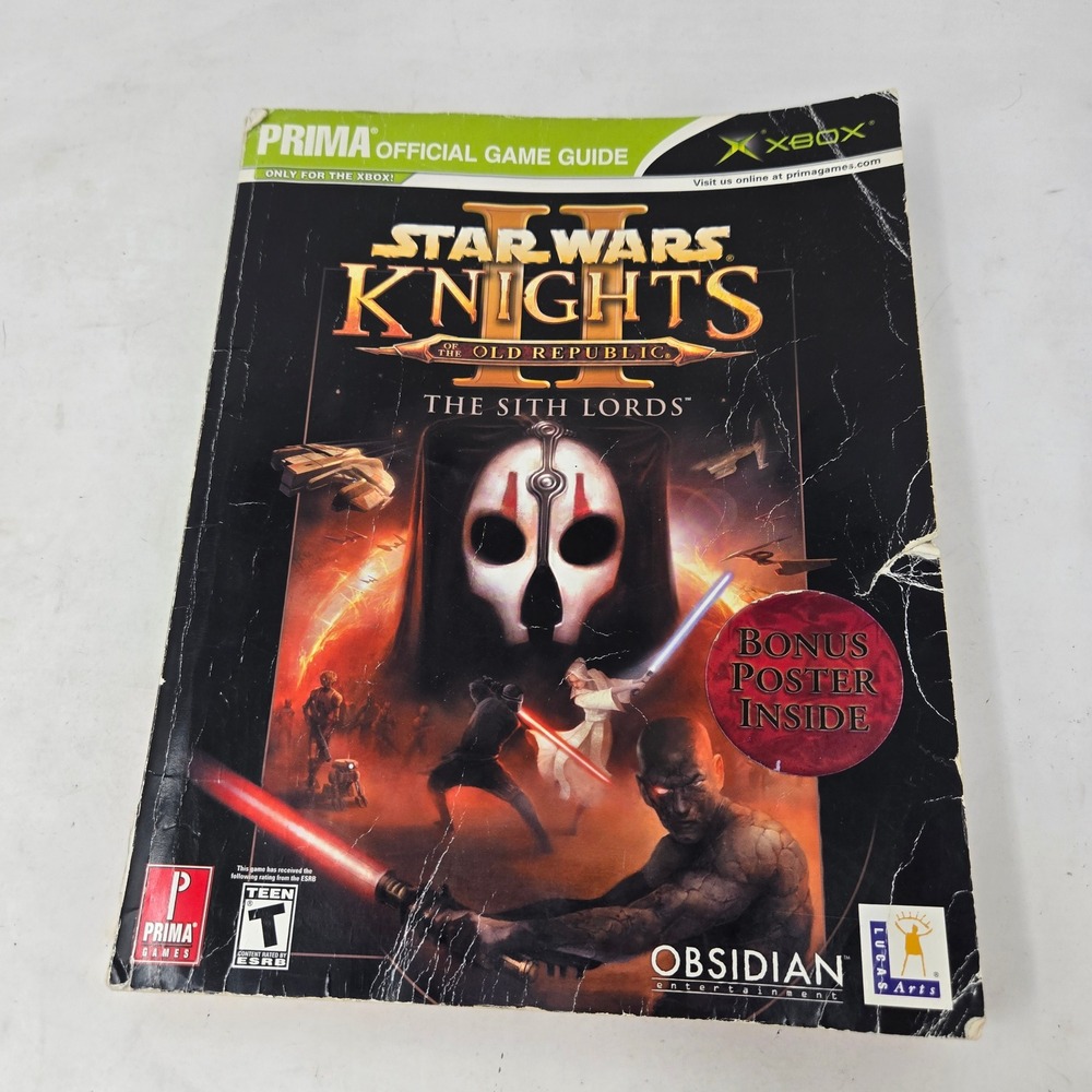 Star Wars Knights of the Old Republic II The Sith Lords Prima Game Guide Xbox